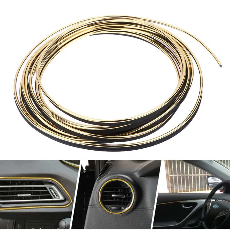 5m Diy Automobile Car Interior Moulding Trim Decorative Line Strip For