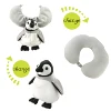 Custom Cute 2 in 1 Convertible Neck Massage Pillow Cartoon Soft Plush Penguin Memory Foam U Shape Animal Neck Pillow
