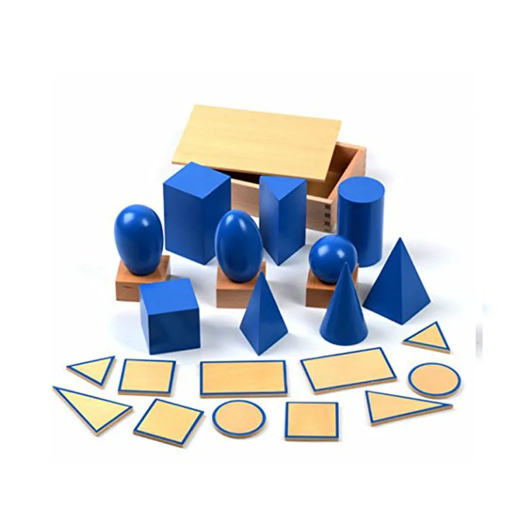 manufacturer supply educational montessori math geometric solids