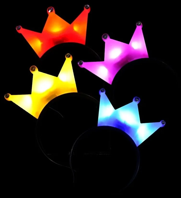 wholesale cool light braids crown headband led flashing light