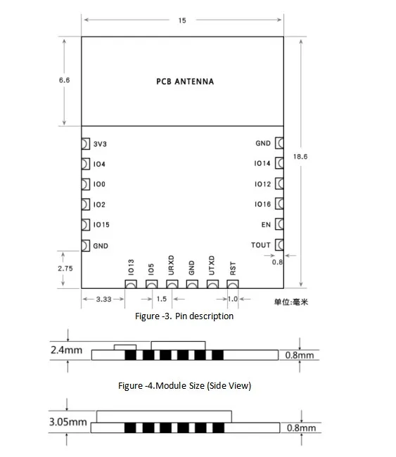 Hlk-8266-s Smaller Size Low Cost Serial Esp8266 Wifi Module - Buy