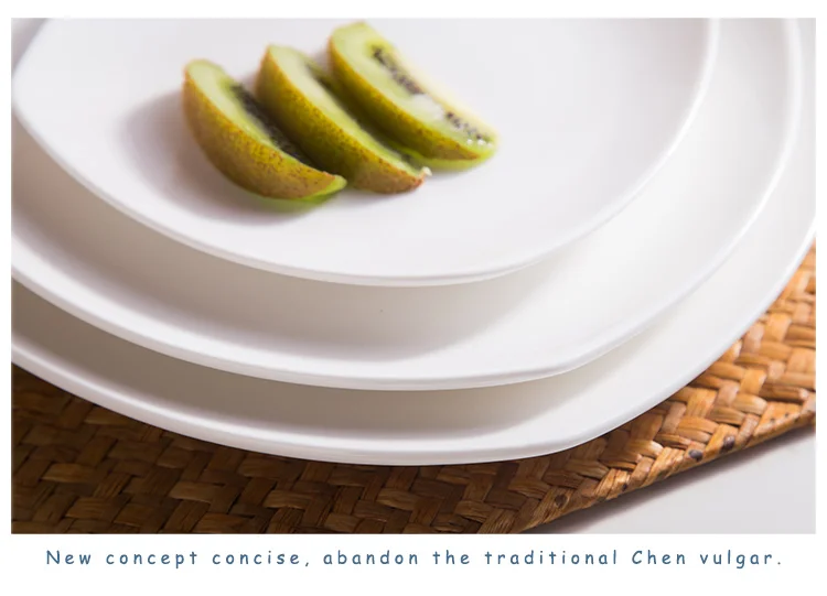 Chaozhou Chinabrett Porcelain Factory Square Dinner Plates Serving Dishes For Catering