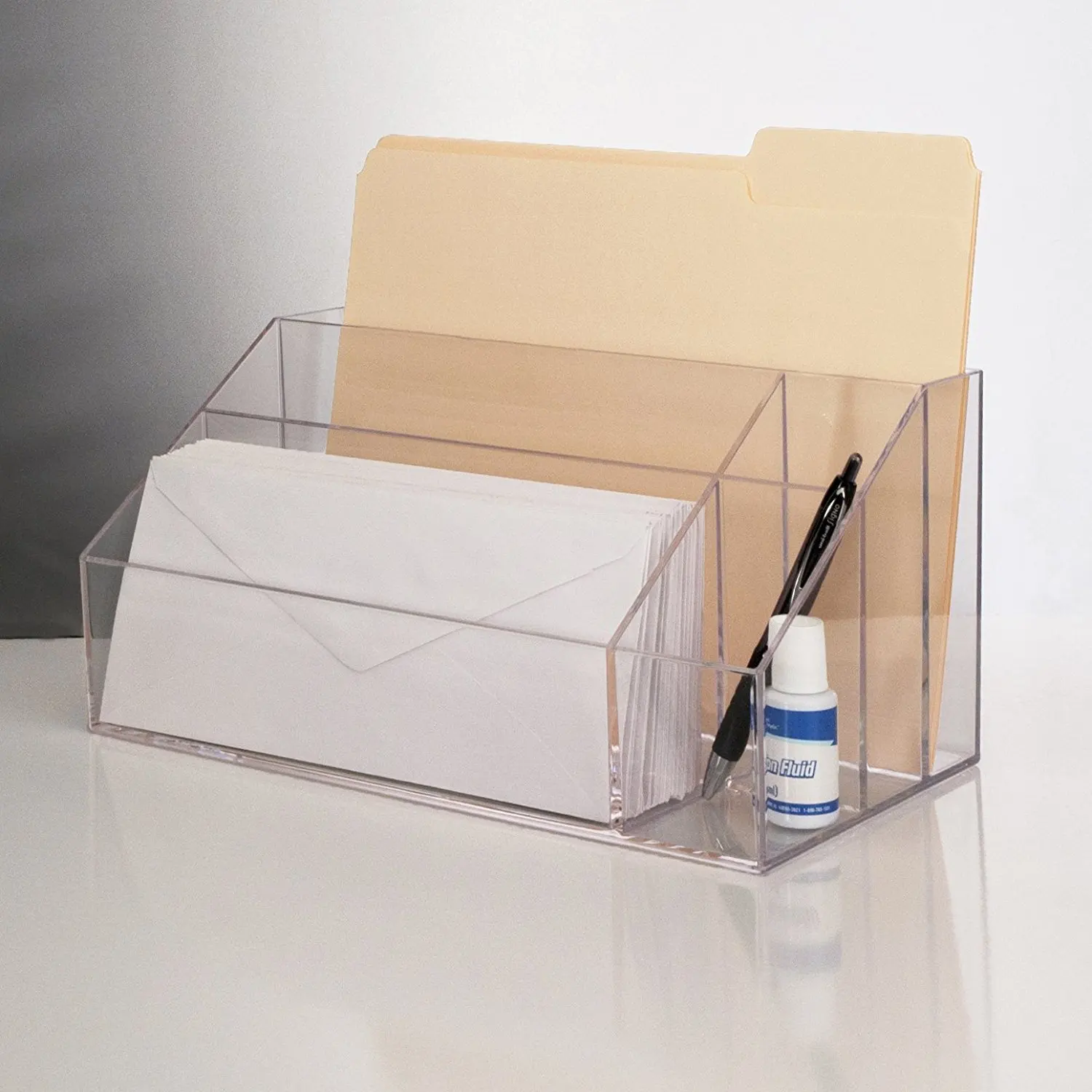 Clear Acrylic Office Desk Accessories File Box Organizer Wholesale