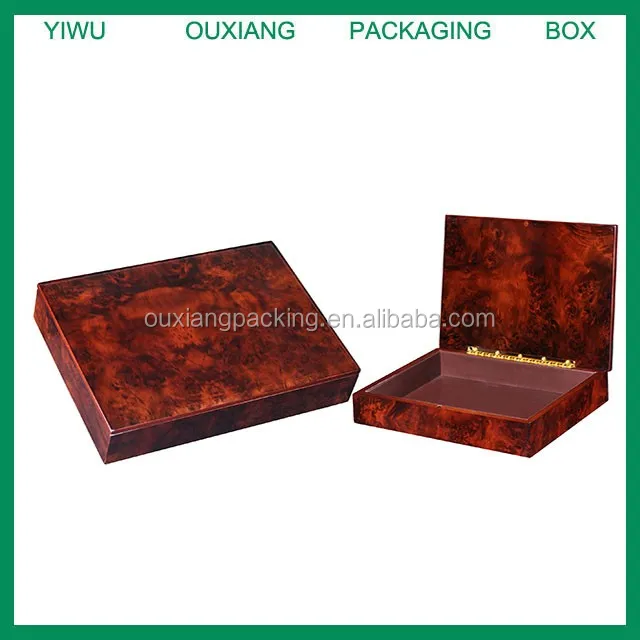 Luxury Burl Wood Finish Duabi Market Wooden Box For Chocolate Packaging
