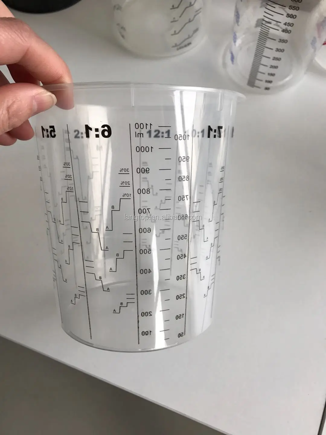 High Quality 32 Ounce Clear Plastic Paint Measuring Cups Buy 32 Ounce