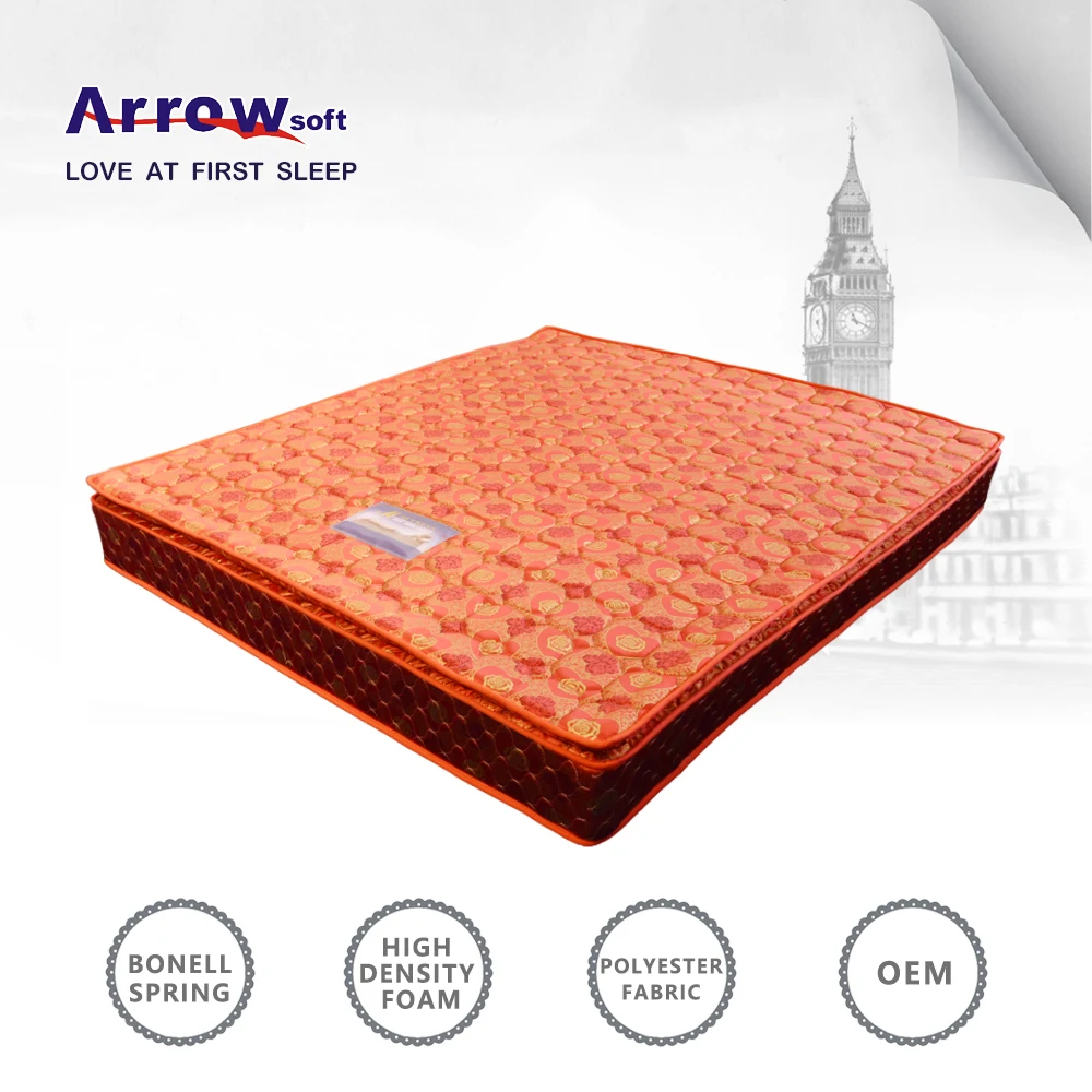 Arrowsoft Indian red promotion bonnel spring comfort mattress