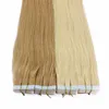 Large Stock Top Quality Virgin Hair 100% Remy Piano Color Human Double Drawn invisible Tape Hair Extensions