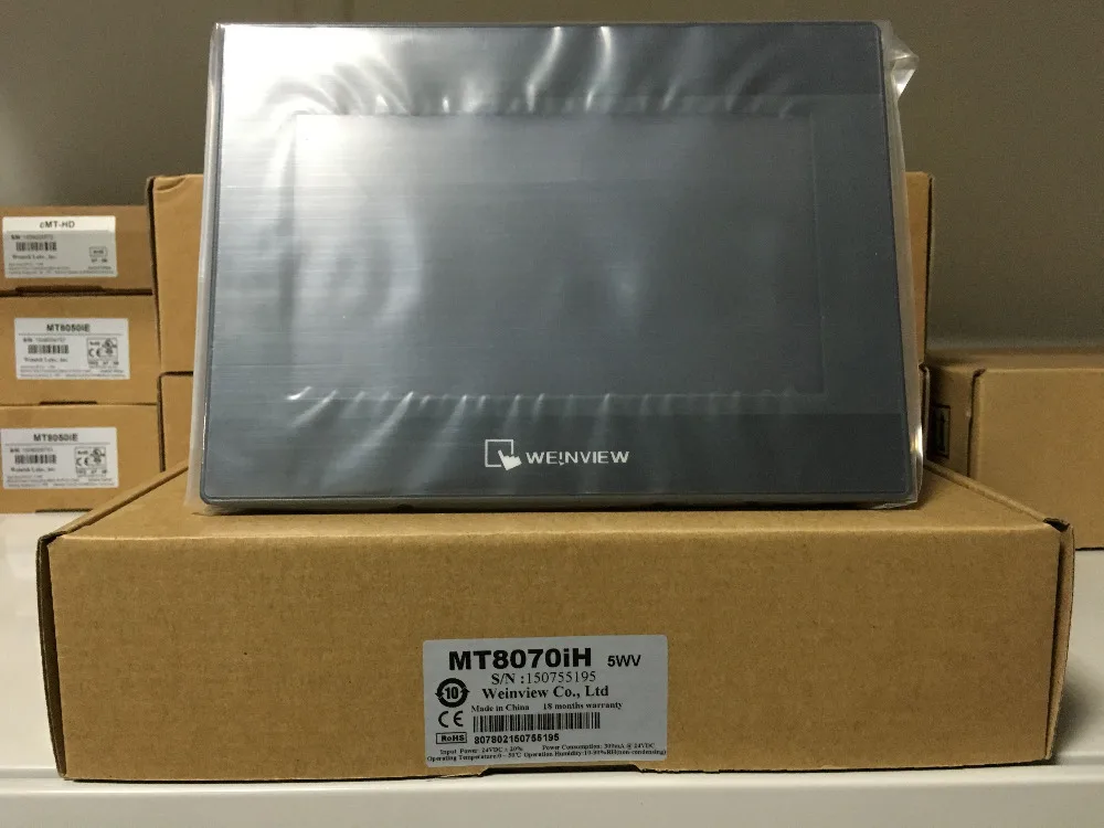 7 inch HMI Touch Screen Ethernet USB Host Weinview MT8071iE 800x480 TFT Display with Software New in Box