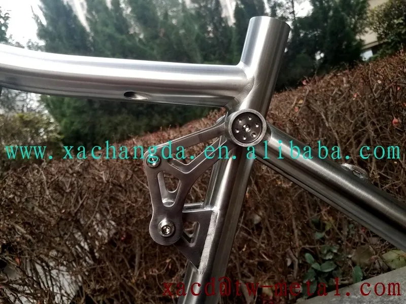 Titanium Full Suspension Mountain Bicycle Frame Titanium Suspension