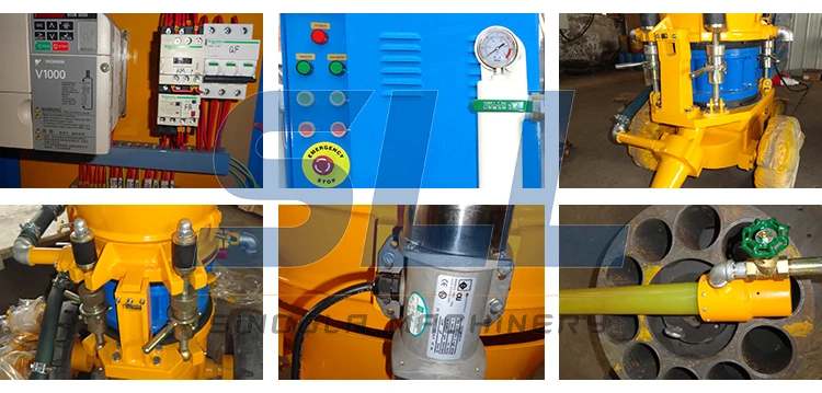 dry spraying concrete