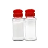 7oz transparent PET plastic seasoning bottle,200ml round condiment packaging plastic jar for packing black pepper powder