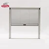 Customized diy plisse fiberglass pleated fly mesh pull up folding windows with insect screen
