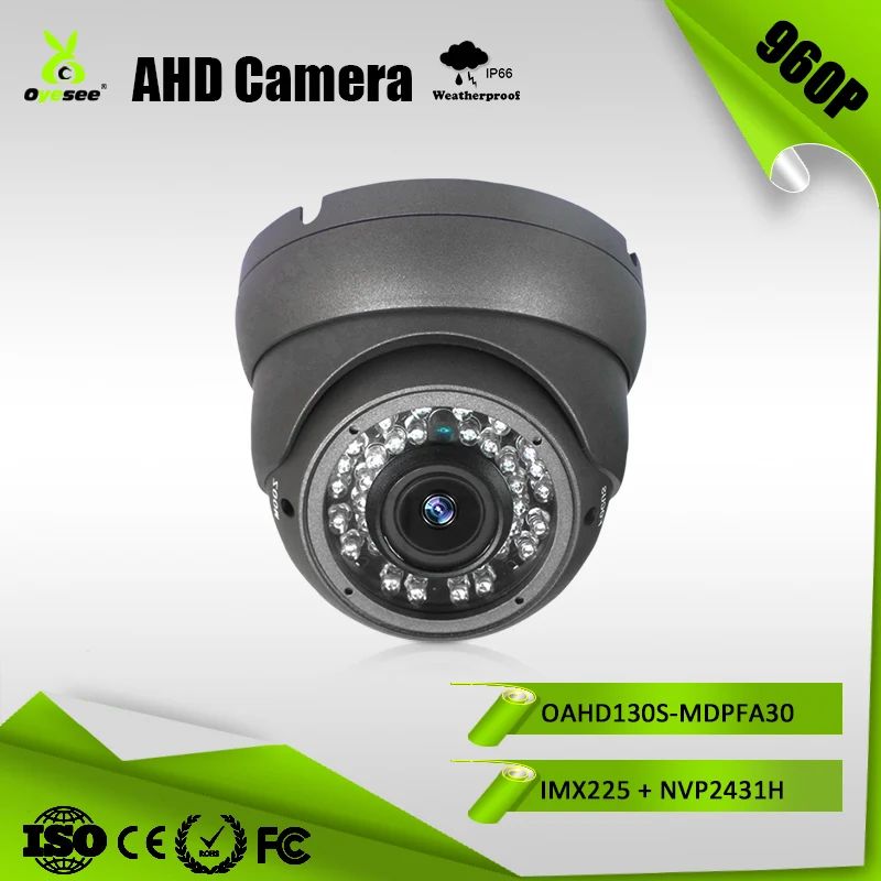 1//3/" 960P 1.3MP AHD Camera Sony IMX225+NVP2431H CCTV Security AHD Dome Camera