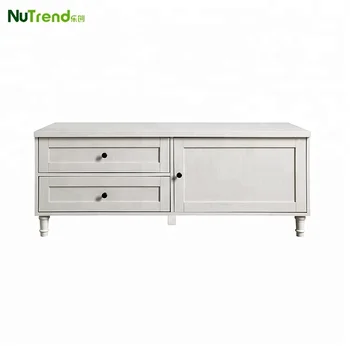 Moderno Soporte De Tv Lcd De Madera Con Gabinete De Almacenamiento Y