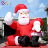 ORIGINAL NEW 5mh inflatable Santa Claus with white glove air charging Christmas customization