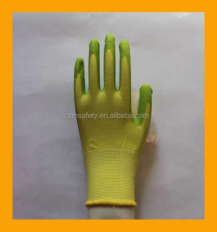 Environmental Protection Breathable Foam Latex Coated Kids Gloves Buy