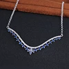 High quality stainless steel micro zirconia necklace ps fire monitor