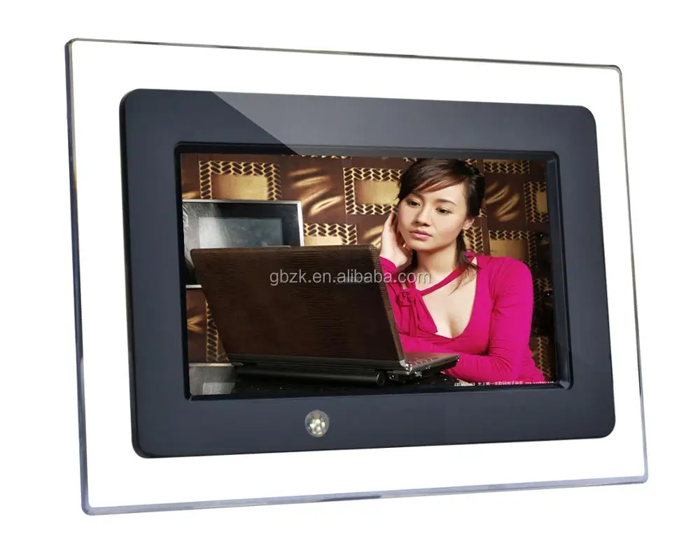10 Inch Wall Mount Digital Photo Frame With Motion Sensor For