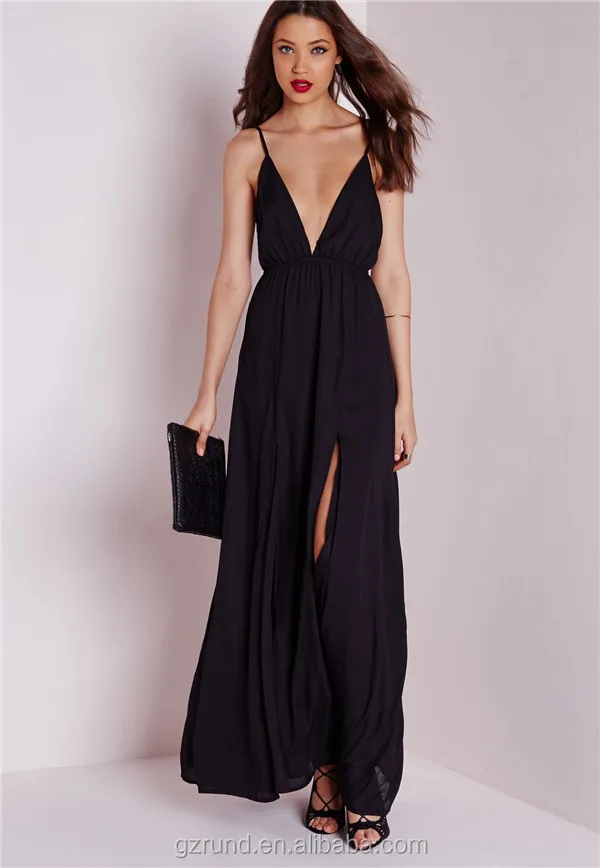split leg maxi dress