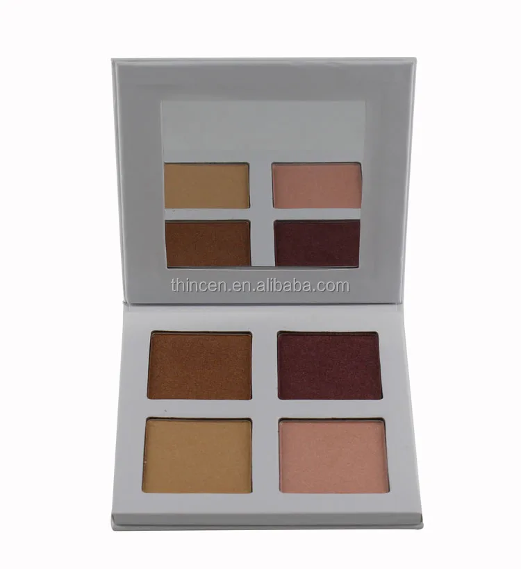 New arrival makeup product 4 color high quality highlighter makeup palettes