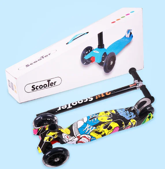 Push Board Pump Action Scooter Kids With Handbrake & Compact Fold Buy Scooter Kids Product on