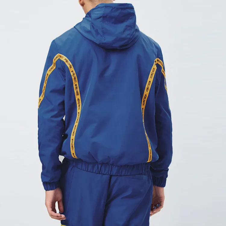 mens nylon tracksuit set