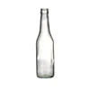 300ml 600 ml Custom made glass empty clear beer bottle with cap manufacturer