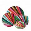 12pcs Colorful carnival square dinner serving set, festival melamine party table ware