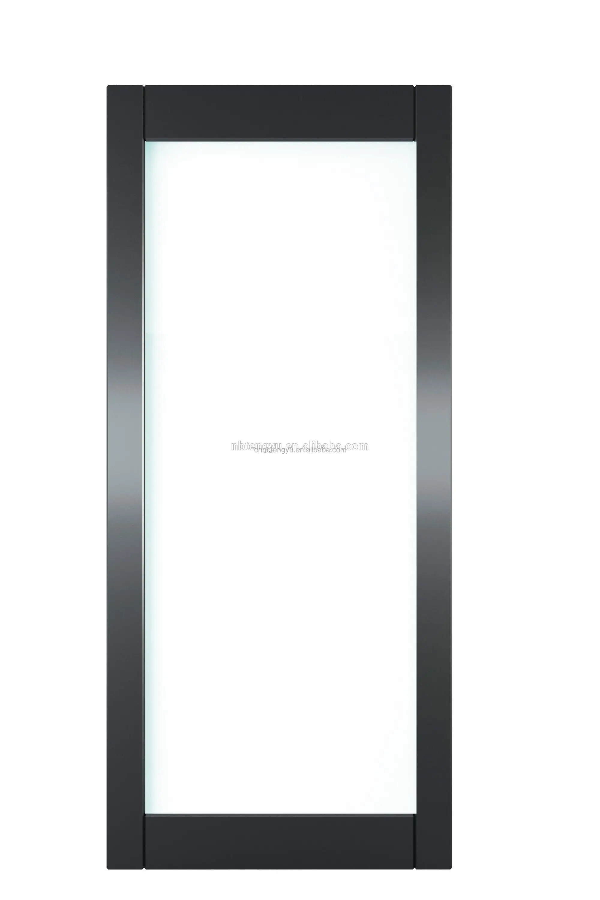 New Design Hotel Glass Wood Framed Sliding Glass Door/Mirrored Barn Door with Sliding Door Glass Hardware Kit