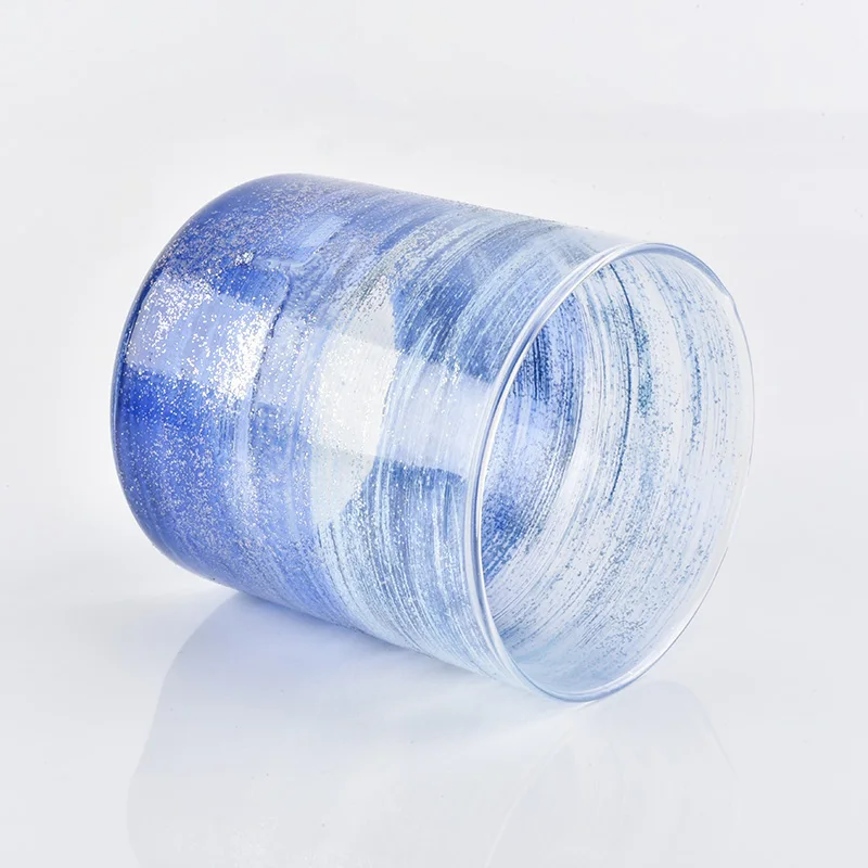 Clear customized candle vessel glass candle jar wedding centerpieces in bulk