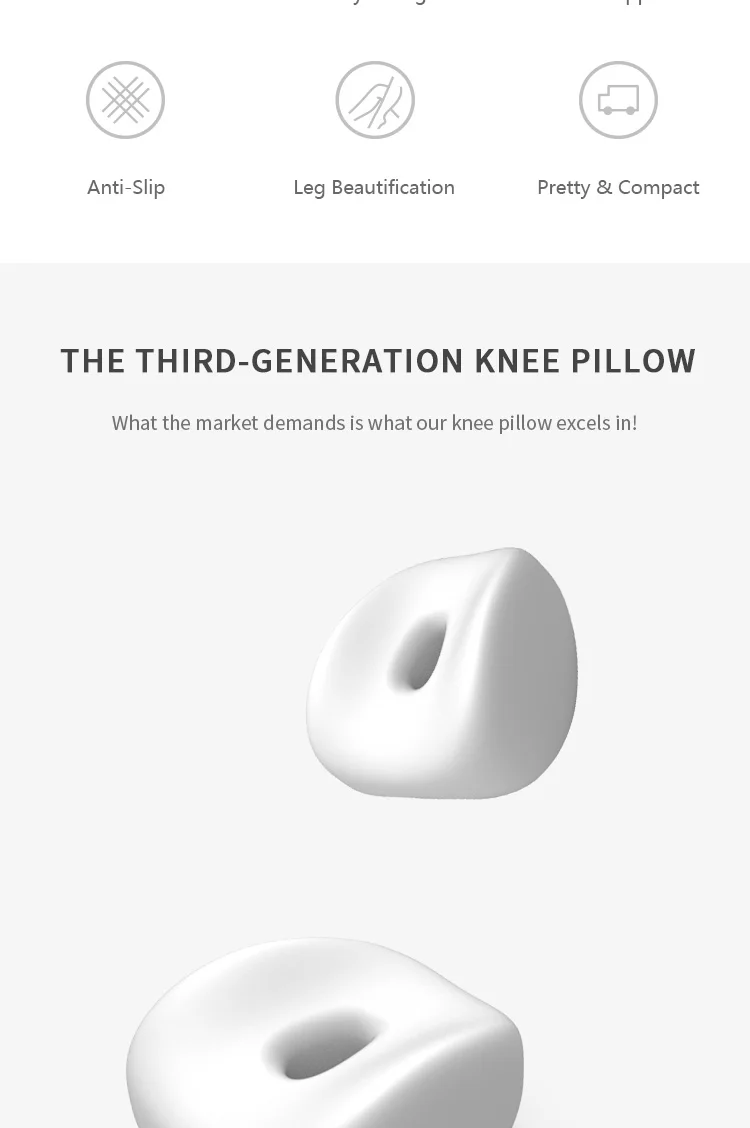 Custom Anti Slip Ergonomic Orthopedic Pain Relief Foot Support Knee Leg Rest Pillow