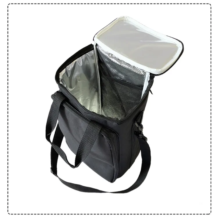 Osgoodway OEM Logo 600D Polyester Waterproof Insulated 5 Bottles Wine Cooler Bag for Outdoor