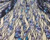 New Wave graphics design sequin haute couture wedding dress lace fabric