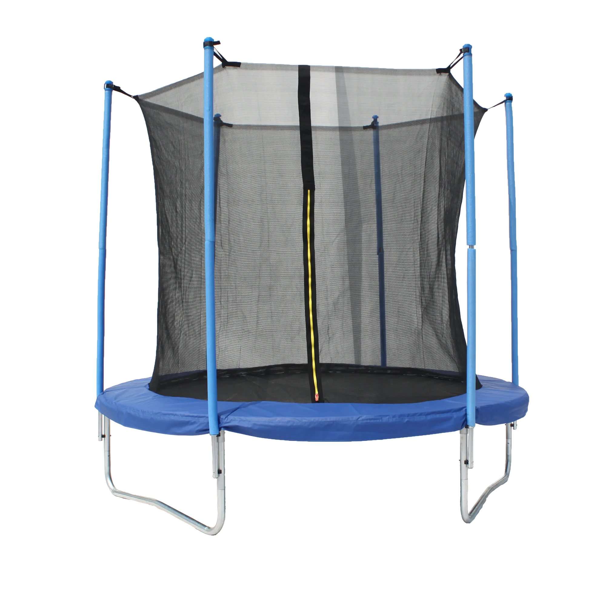baoxiang 8ft trampoline with security net and lights indoor jumping trampoline