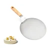Round Transfer Tray Pizza Turner Peel Stainless Steel Cake Lifter for Pizza Bread Cake Pie