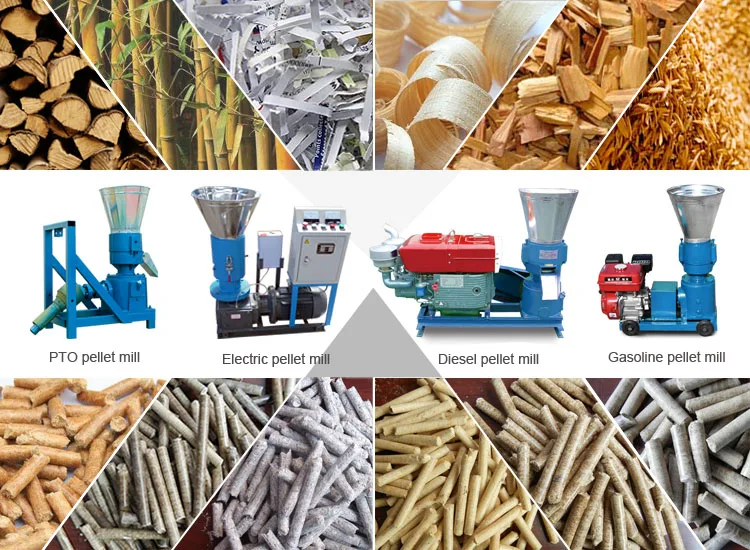 8mm leaves fire wood pellet machine
