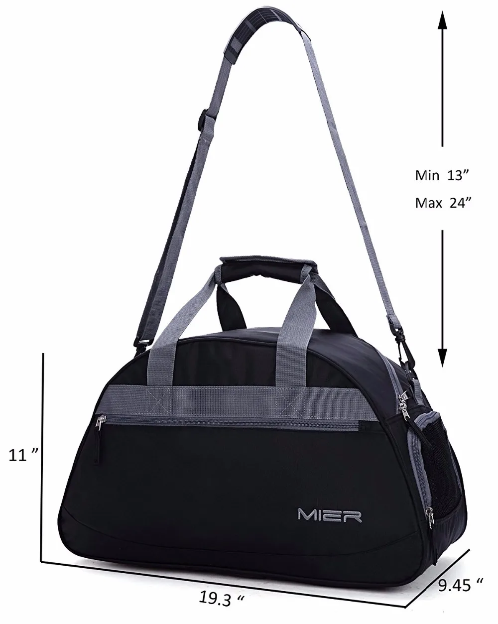 Stylish Multifunction Unisex 20" Sports Gym Bag Travel