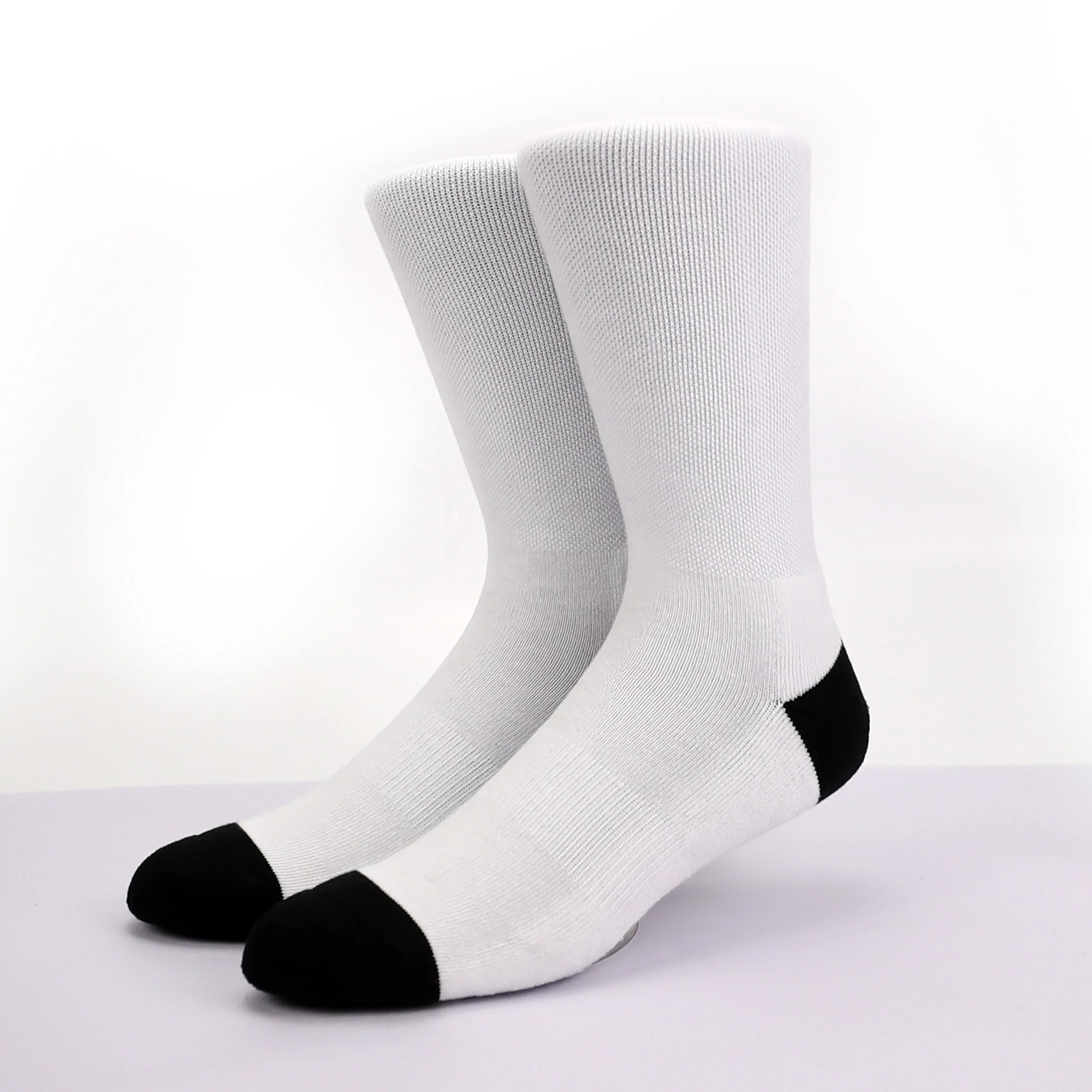 Download Kangyi Wholesale Price Sublimation Blank Socks Custom Your Own Polyester White Crew Digital ...