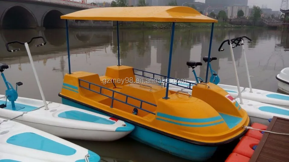 Hot Sale Fourseat Fiberglass Pedal Boat (m013) Adult Electric Boat