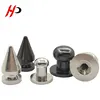 Wholesale Ornament Silver Cone Spike Screwback Brass Custom Size Handbag Rivet Studs For Bags