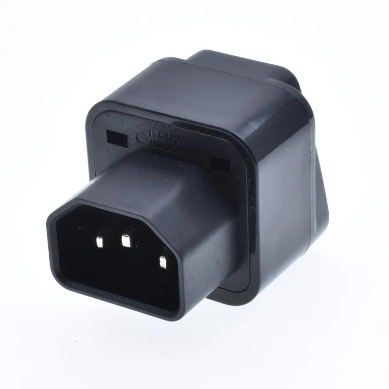 Universal Socket Ups/ Pdu Iecc14 Male 3 Prong Electric Plug Adapter Conversion Power Plug