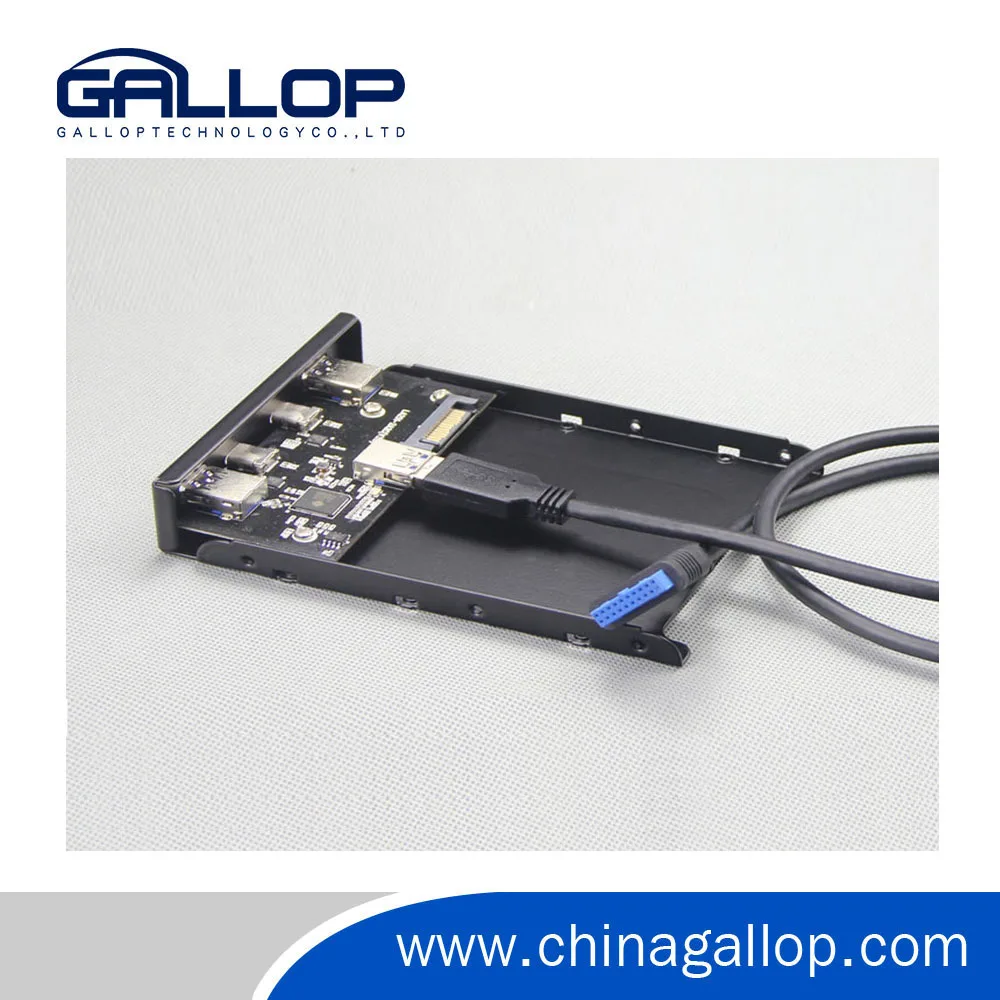 Internal Usb 3.0 2ports + Usb 3.1 Type C 2ports 3.5 Inch Front Panel