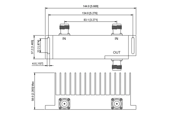 Uhf 400-470mhz 2 Way Hybrid Combiner/hybrid Coupler - Buy Uhf Combiner ...