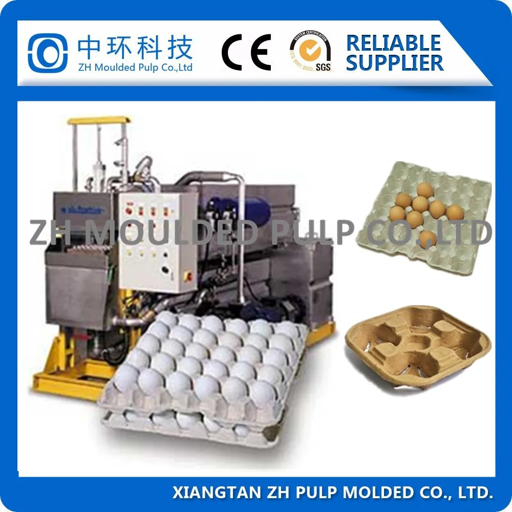 10000 " Large Output Paper Egg Tray & Egg Plate Making Machine Pulp