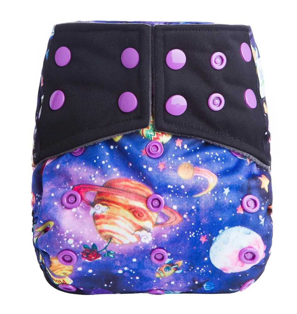 
Ananbaby 2020 Hot Selling Free Sample Pul Fabric Waterproof Printed Baby Cloth Diapers With Double Gussets PUL Adjustable 