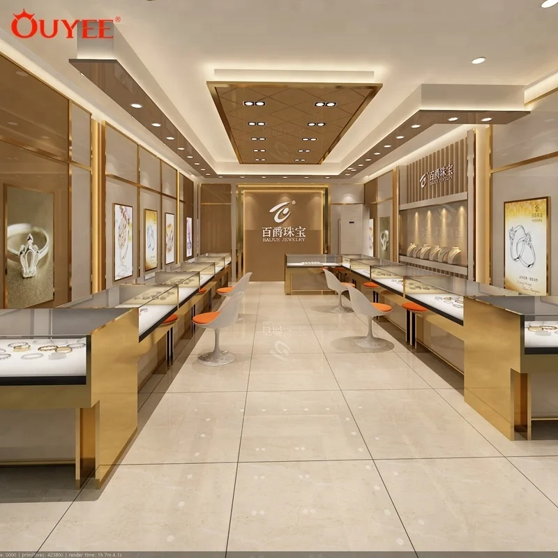Ouyee Original De Joyas De Lujo De Mostrador De La Tienda Diseño De