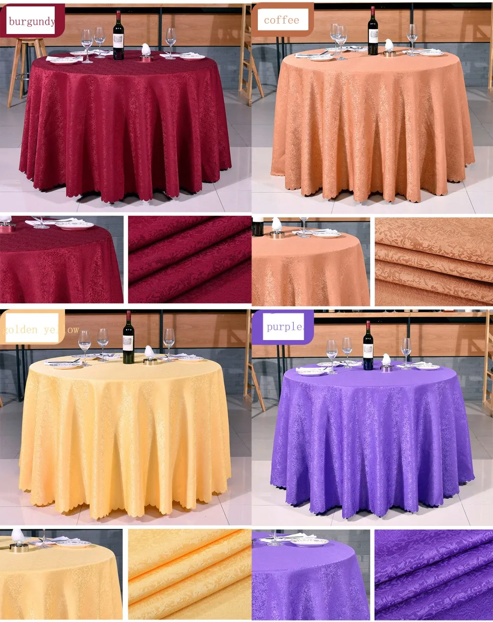 Most Popular Impressive Wedding Round Table Clothes - Buy Table Clothes