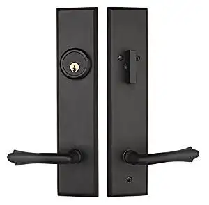 Rockwell Verano Entry Door Lock Handle Set With Bourne Lever In Oil Rubbed Bronze Finish Durable Commercial Residential Door Hardware Door