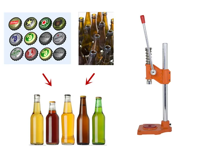 Small Metal Crown Cap Sealing Machine/softdrink Bottle Cap Closing