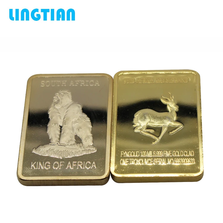Lingtian Wholesale Business Gift Jm 1oz 24k Solid Gold Bars Bullion